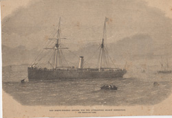 The Screw-steamer Abydos, for the Livingstone Search Expedition.